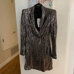 Sequin blazer dress